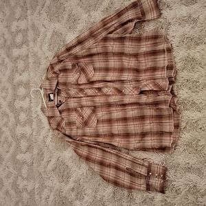 XL Vintage Wrangler Pearl snap western shirt